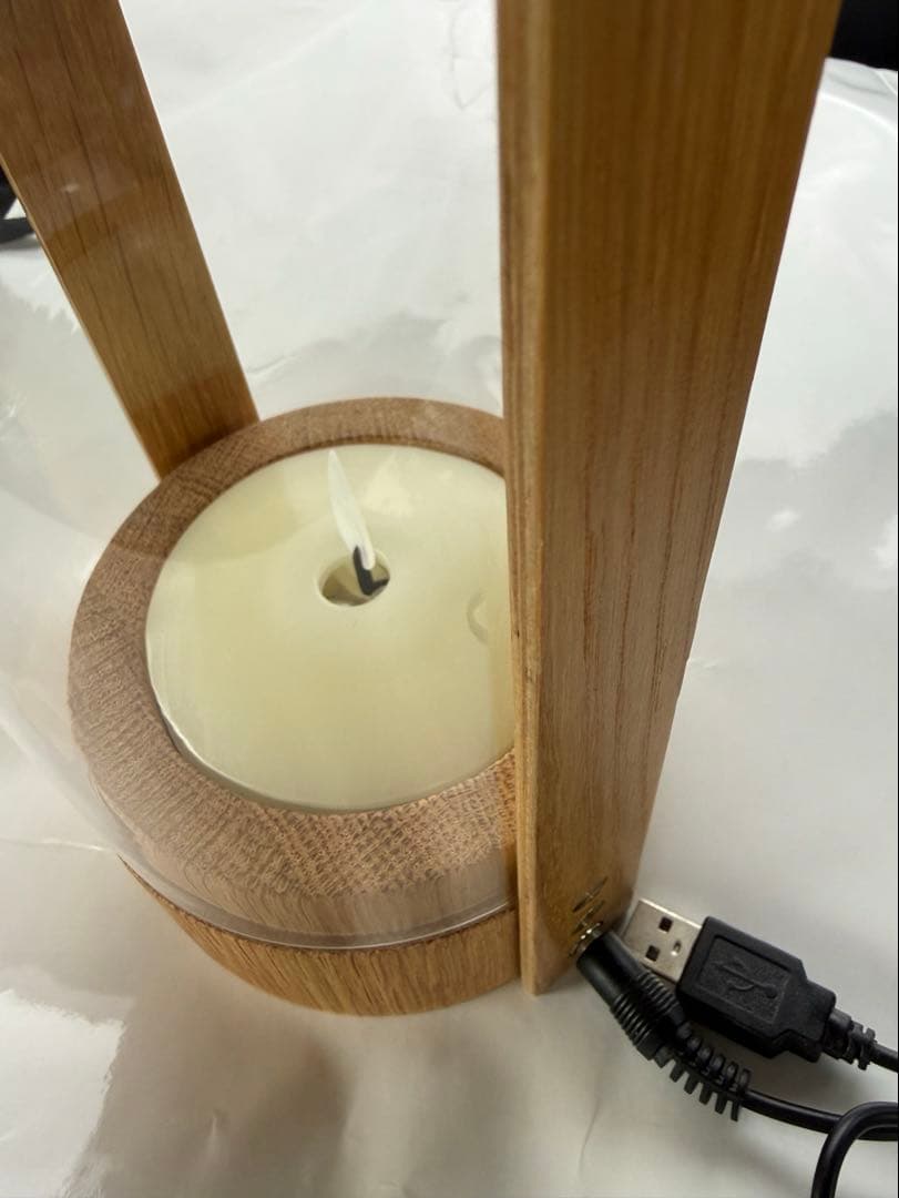 美品　LE KLINT キャンドルライト　オーク