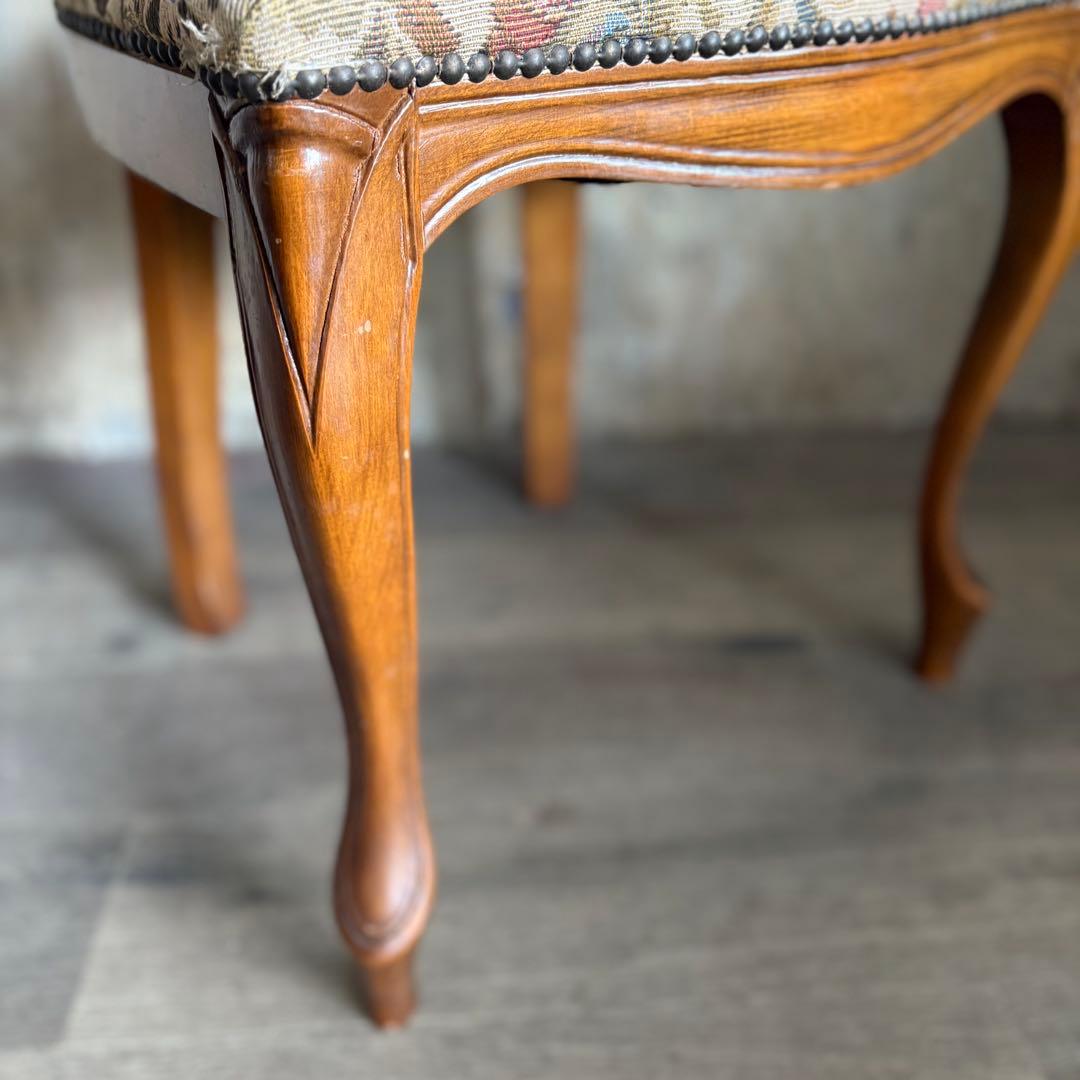 イタリアクラシック　フローレンスチェア　ダブルバック　猫脚　ヴィンテージ