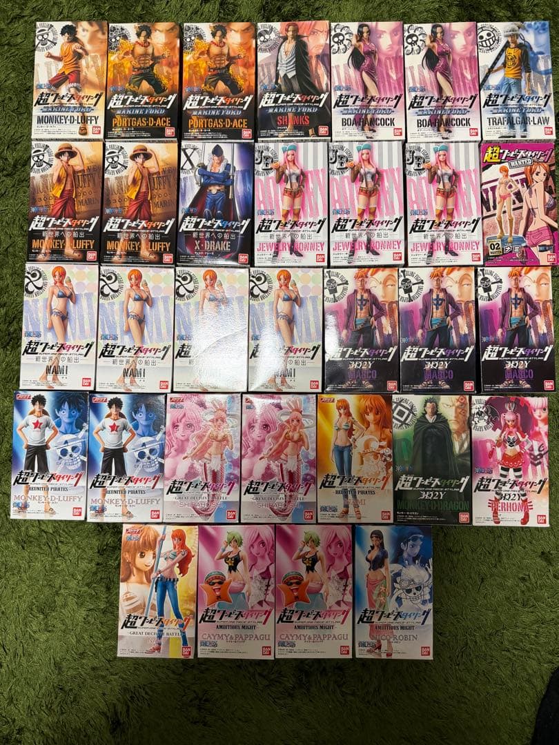 ワンピーススタイリングフィギュア　32個セット　ノーマル、レア