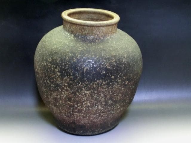 壷■古信楽 伊羅保古壺 古い水瓶 花瓶 甕 置物 時代物 骨董品■
