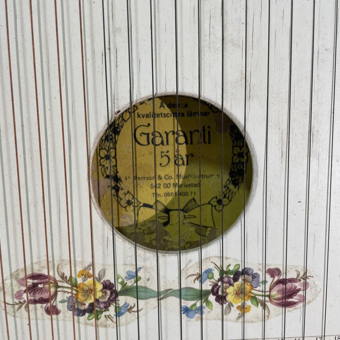 Garanti 5ar チター ハープ ビンテージ 弦楽器 模様