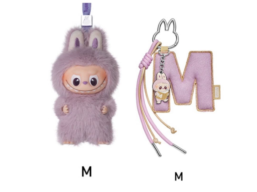 ラブブ　イニシャルラブブM イニシャルラブブチャームキーホルダー　セット