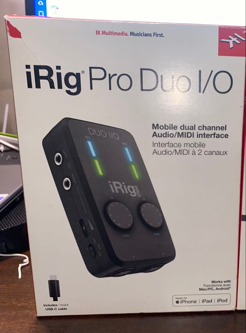 iRig Pro DUO I/O オーディオインターフェイス(電源アダプター付)