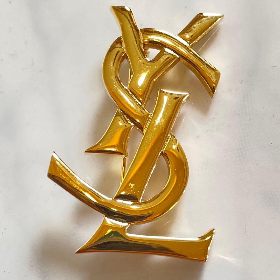 ✨美品✨ イヴサンローラン カサンドラ ブローチ ゴールドYSL