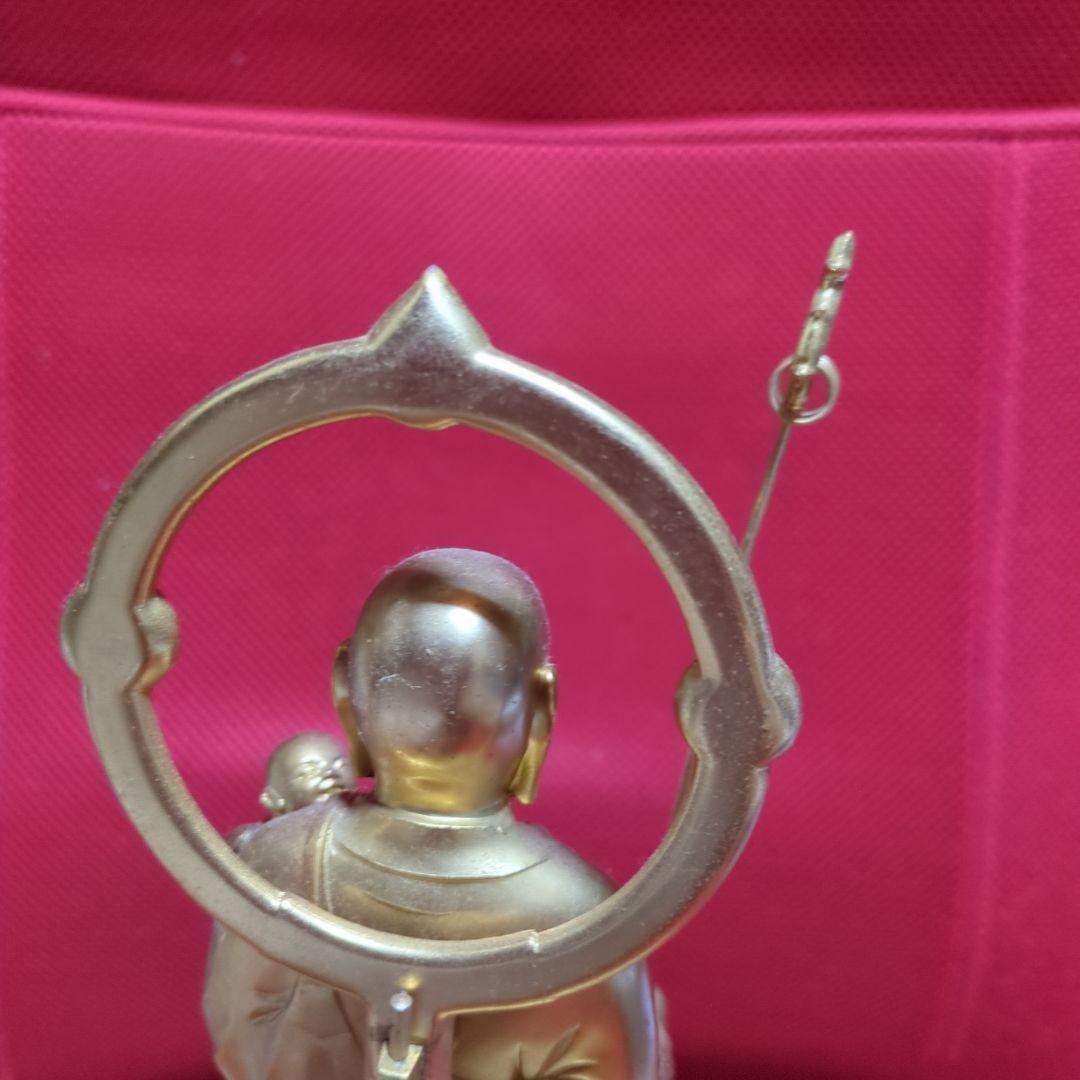 地蔵尊像ダイキャスト金色製約36cm 光背付き