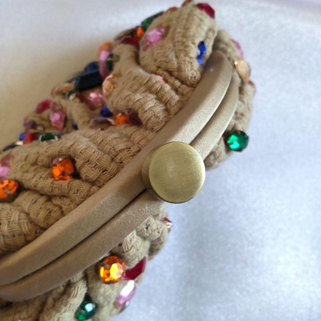 SANTI パーティーバッグ ビジュー付き　クラッチ　バッグ　美品　神崎恵