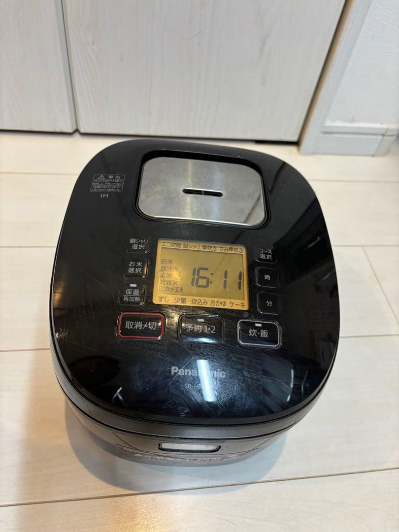 Panasonic 炊飯器 デジタル表示 黒