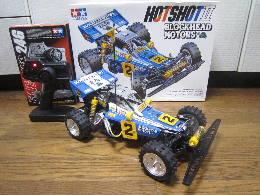 そうけんパパ 新品1/10タミヤホットショットⅡブロックヘッドモータース