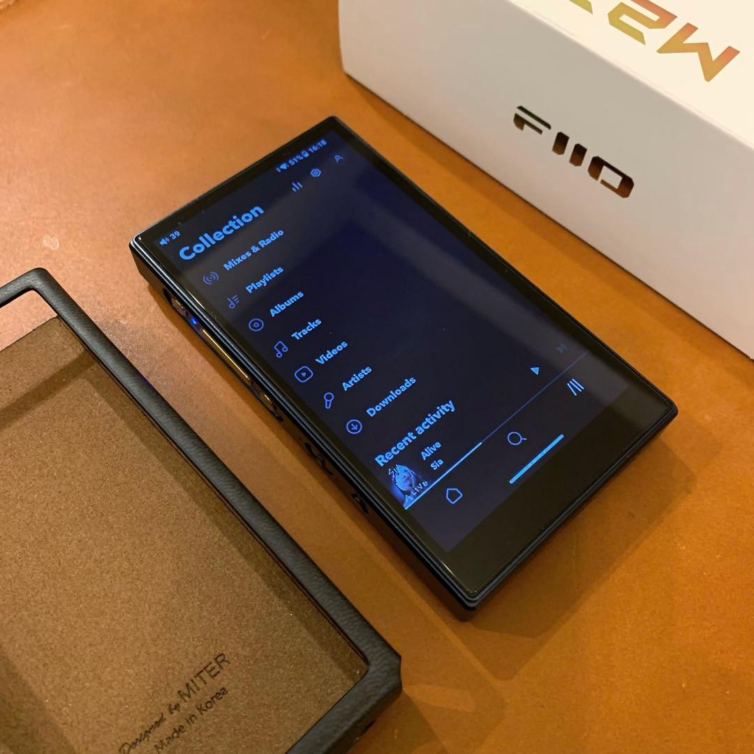 値下 ほぼ新品 FiiO M21 おまけで別売のレザーケース付き (ブラック)