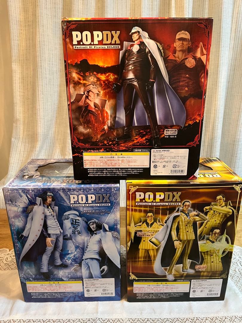 サニー　オマケ無メガハウス　POP DX 海軍　三大将　赤犬　青キジ　黄猿