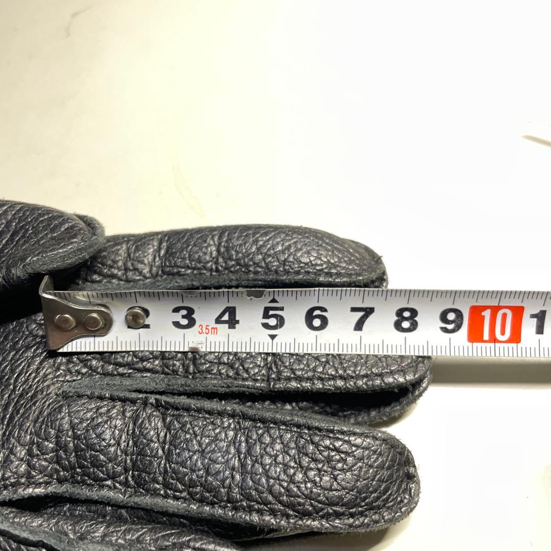 DENTS製 黒色サイズ7 DEERSKIN 鹿1枚革 ライニング交換済