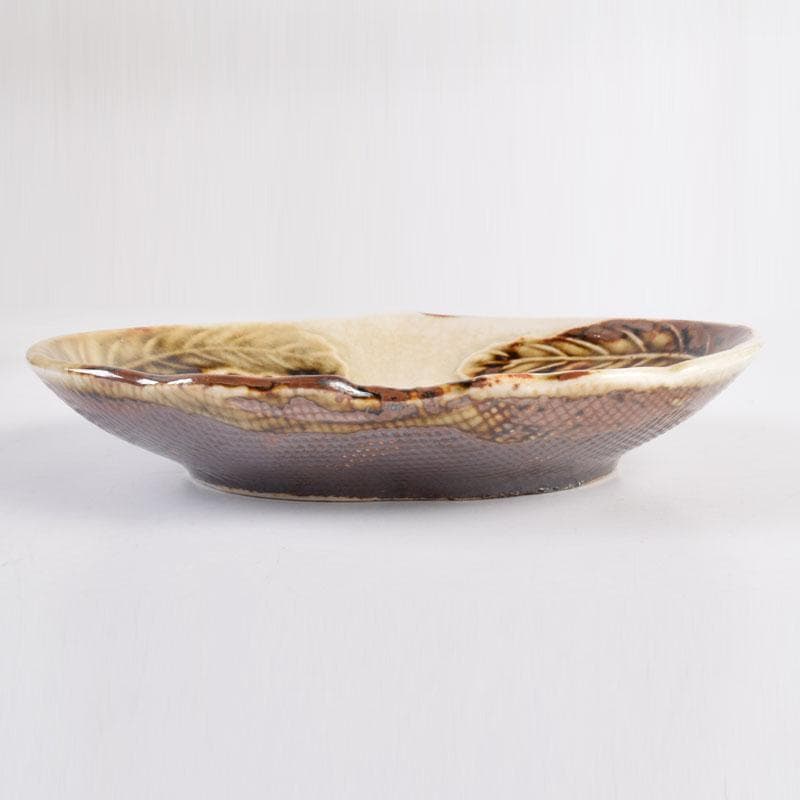 和食器　色絵　カブ形　銘々皿　五客　時代箱　V　8440