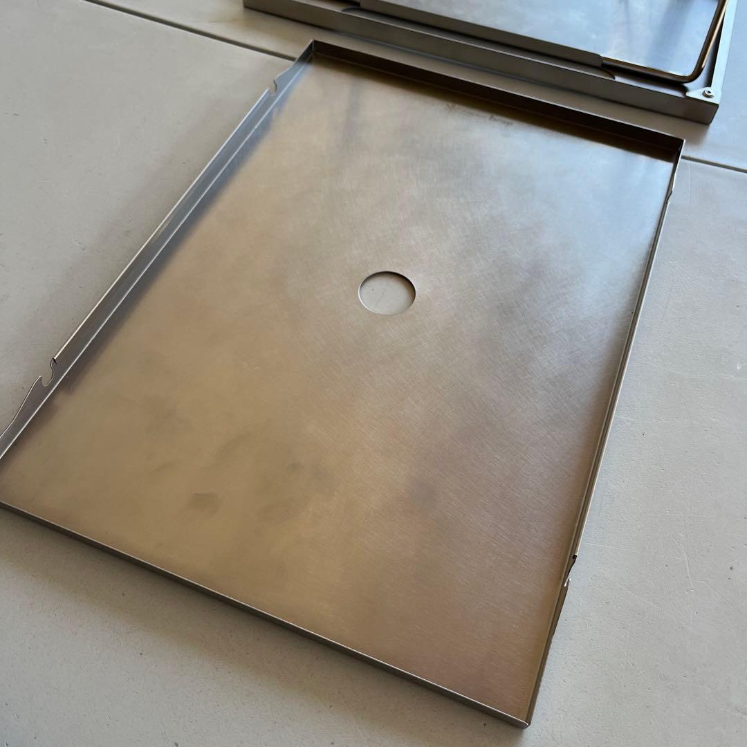 【美品】 peak TAKIBI Myテーブル ステンレストレイ付