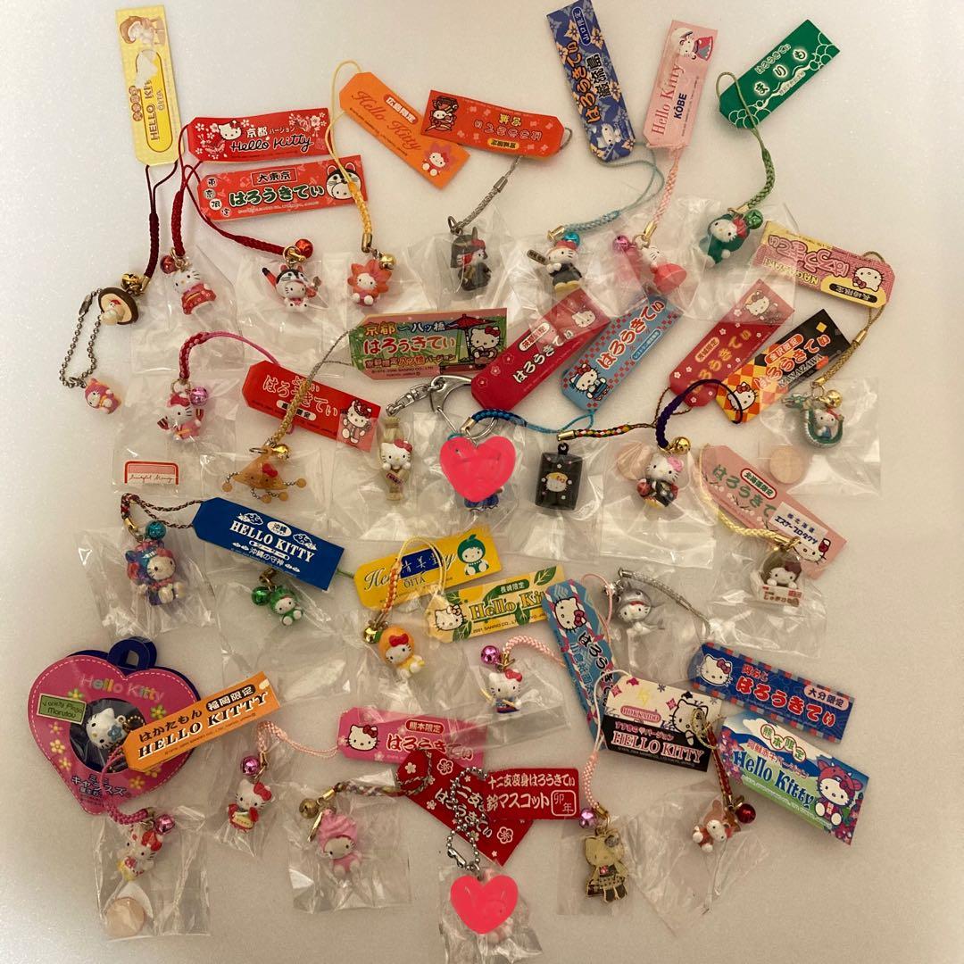 ハローキティご当地値付けストラップ おまとめ売り　27点