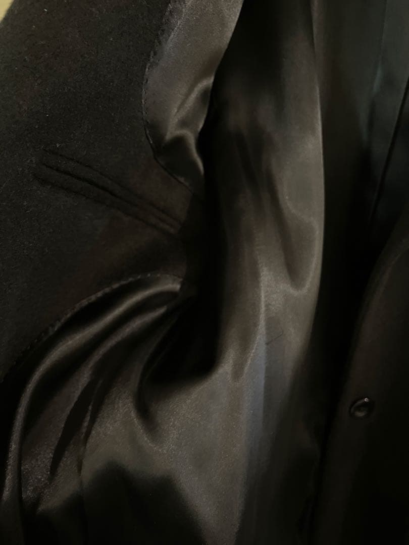 JEANPAUL KNOTT カシミヤ100% ロングチェスターコート ブラック