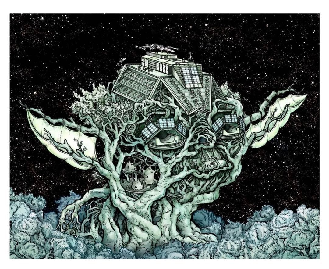 スターウォーズ ヨーダ 版画 額装済 STAR WARS マンダロリアン