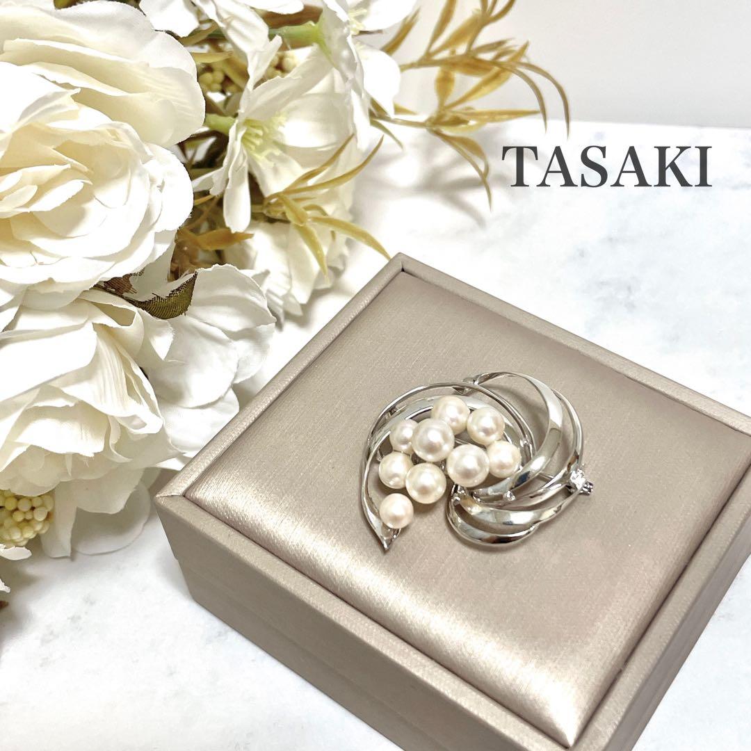 極美品✨田崎真珠 TASAKI タサキ アコヤ真珠 パール ブローチ コサージュ