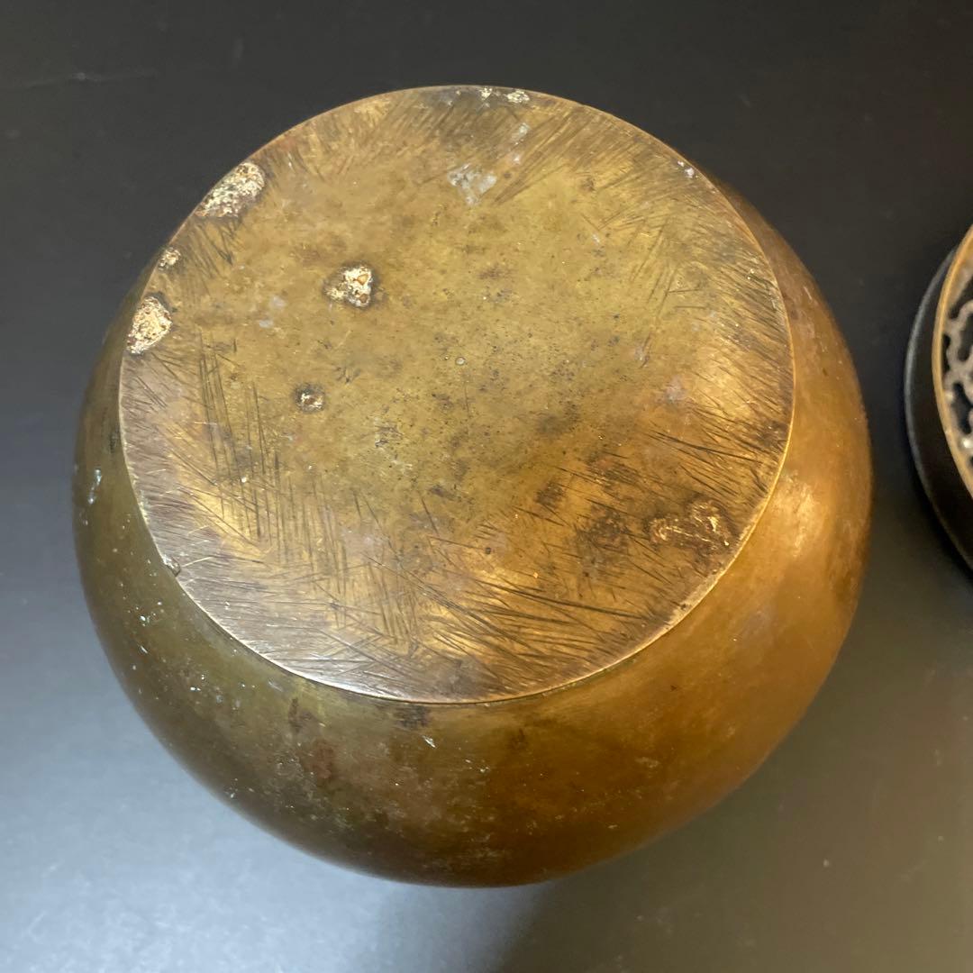 李朝　古銅　香炉　１７９６年製