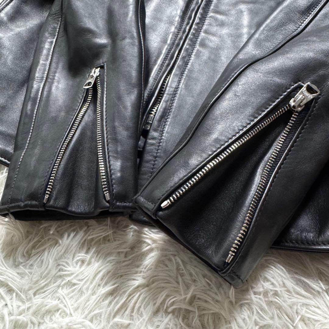 極美品✨schott ライダースジャケット　シングル　641XX 7009　38