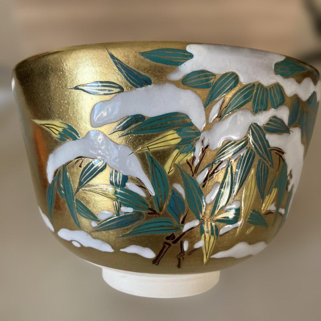 茶道具 抹茶碗 加藤如水作 共箱 共布