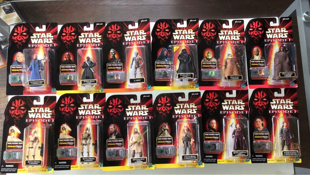 スターウォーズ　フィギュア　エピソード1　コムテック付き　12体