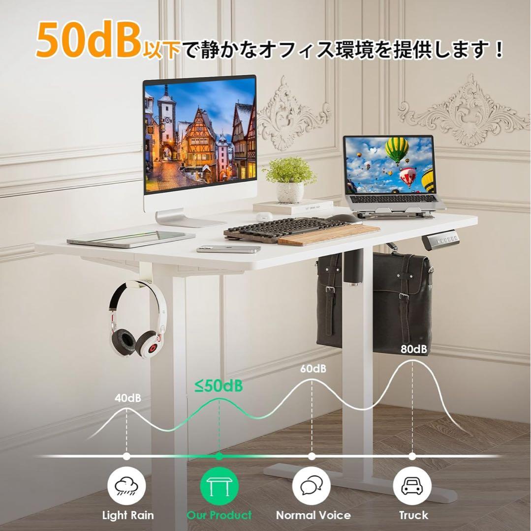 パソコンデスク 100cm x 60cm 角丸デザイン