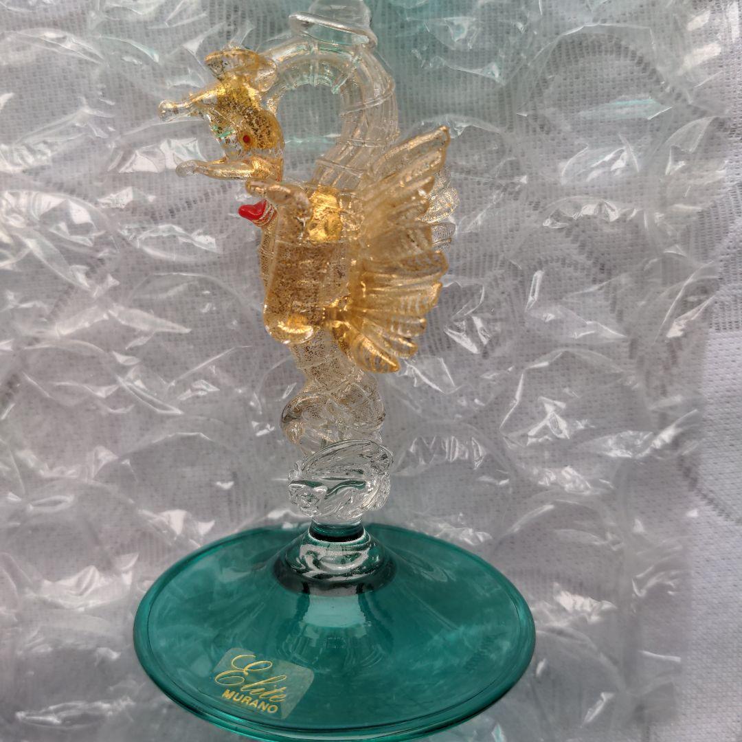 希少ヴィンテージ品　ベネツィアグラス　タツノオトシゴ　未使用品