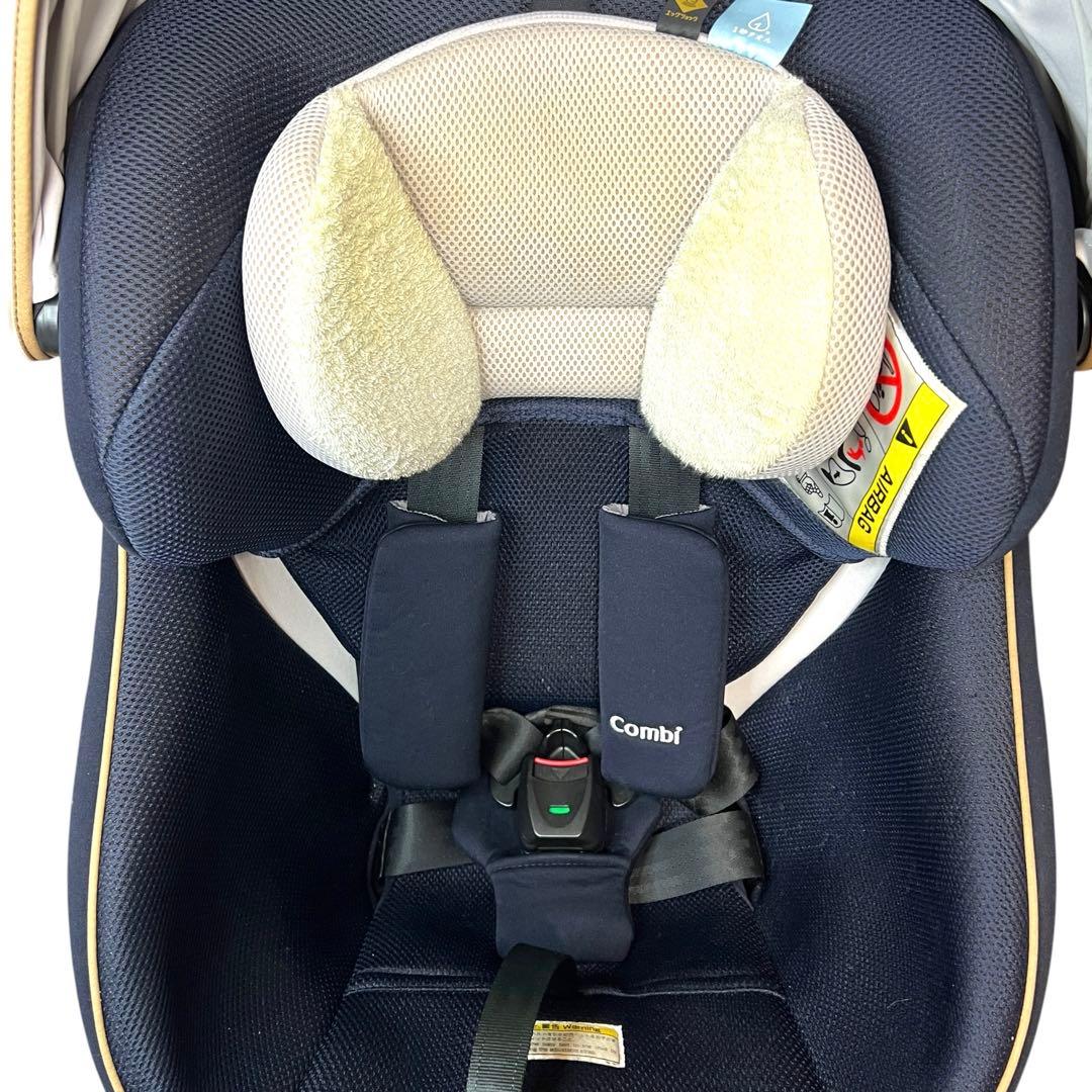 【極美品】Combi クルムーヴ スマート ISOFIX 回転式 ネイビー