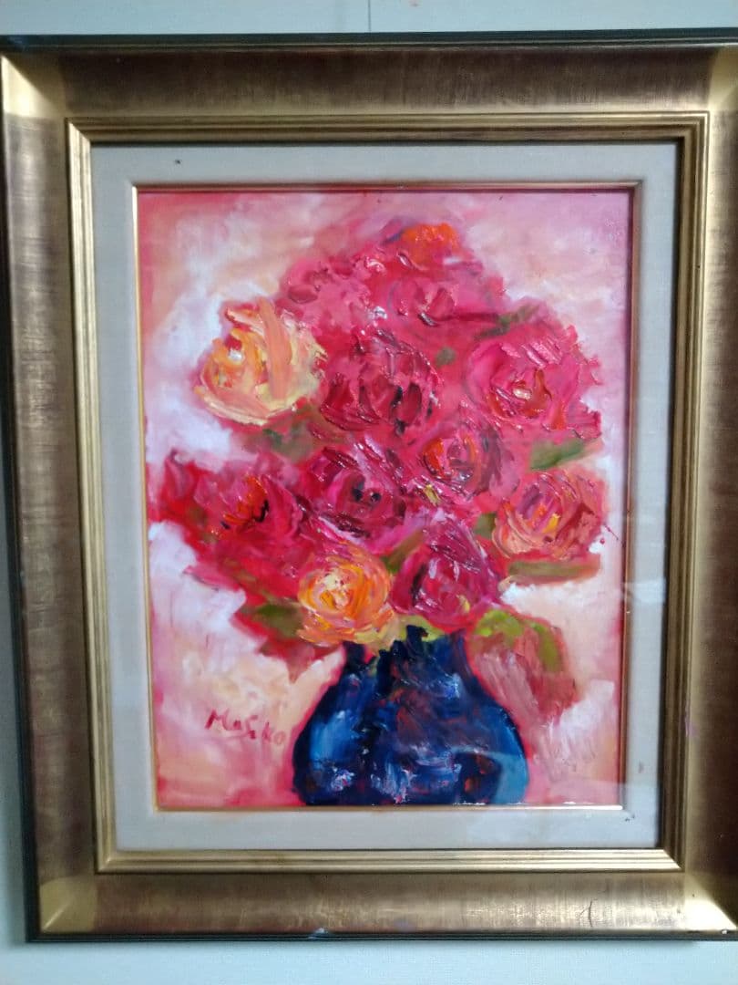 自作 油絵 薔薇 ６号