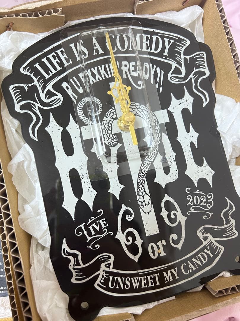 未使用　HYDE 壁掛け時計