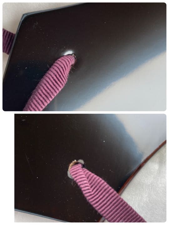 川連漆器　衣紋掛け　着物ハンガー　黒　うるし塗装　天然木　約80㎝