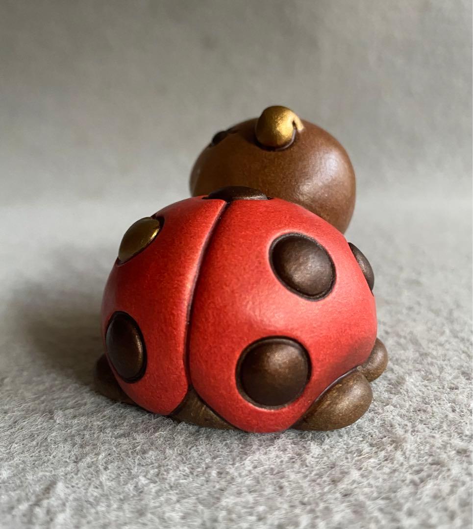 【イタリア製／THUN・トゥーン】陶器製・てんとう虫