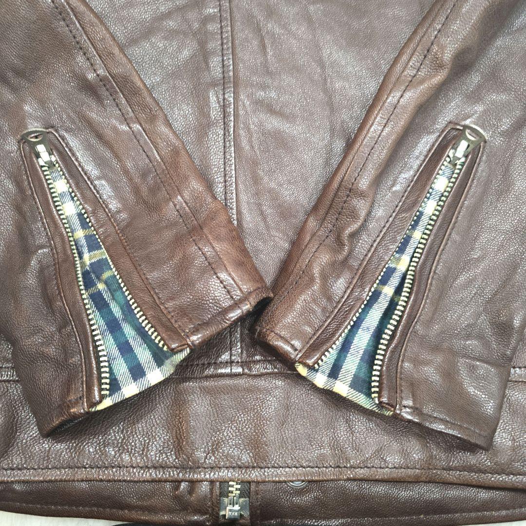 R .NEWBOLD リアルレザー シングルライダースジャケット