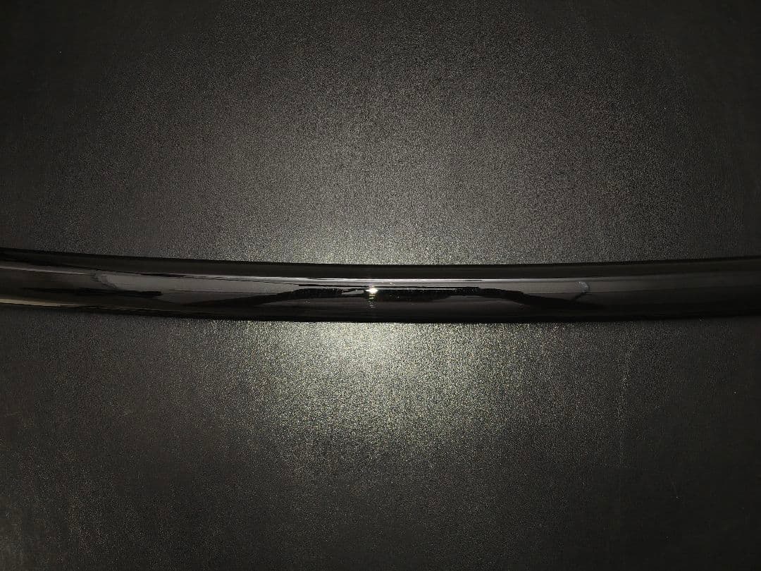 日本刀鞘　牛角黒色鞘　大刀　打刀　日本刀　刀装具　栗形　武道具　刀剣美術