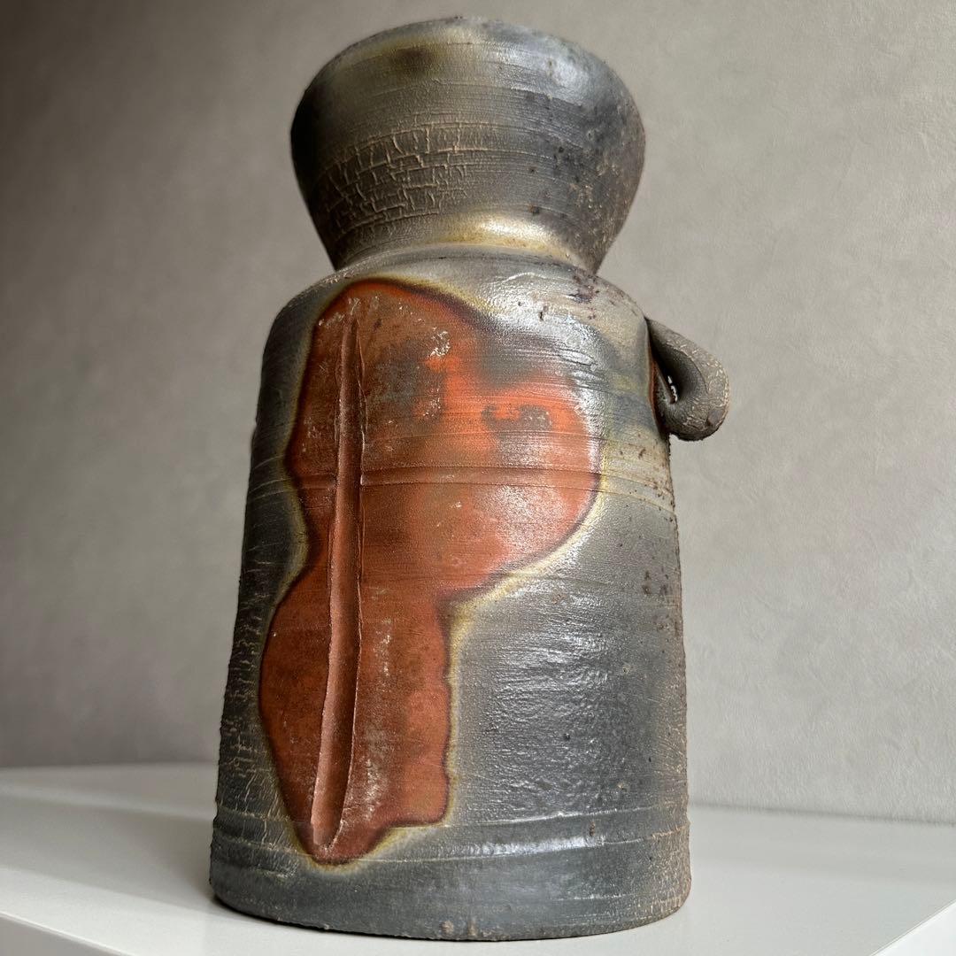 武用君彦 備前 花器 花入 共箱