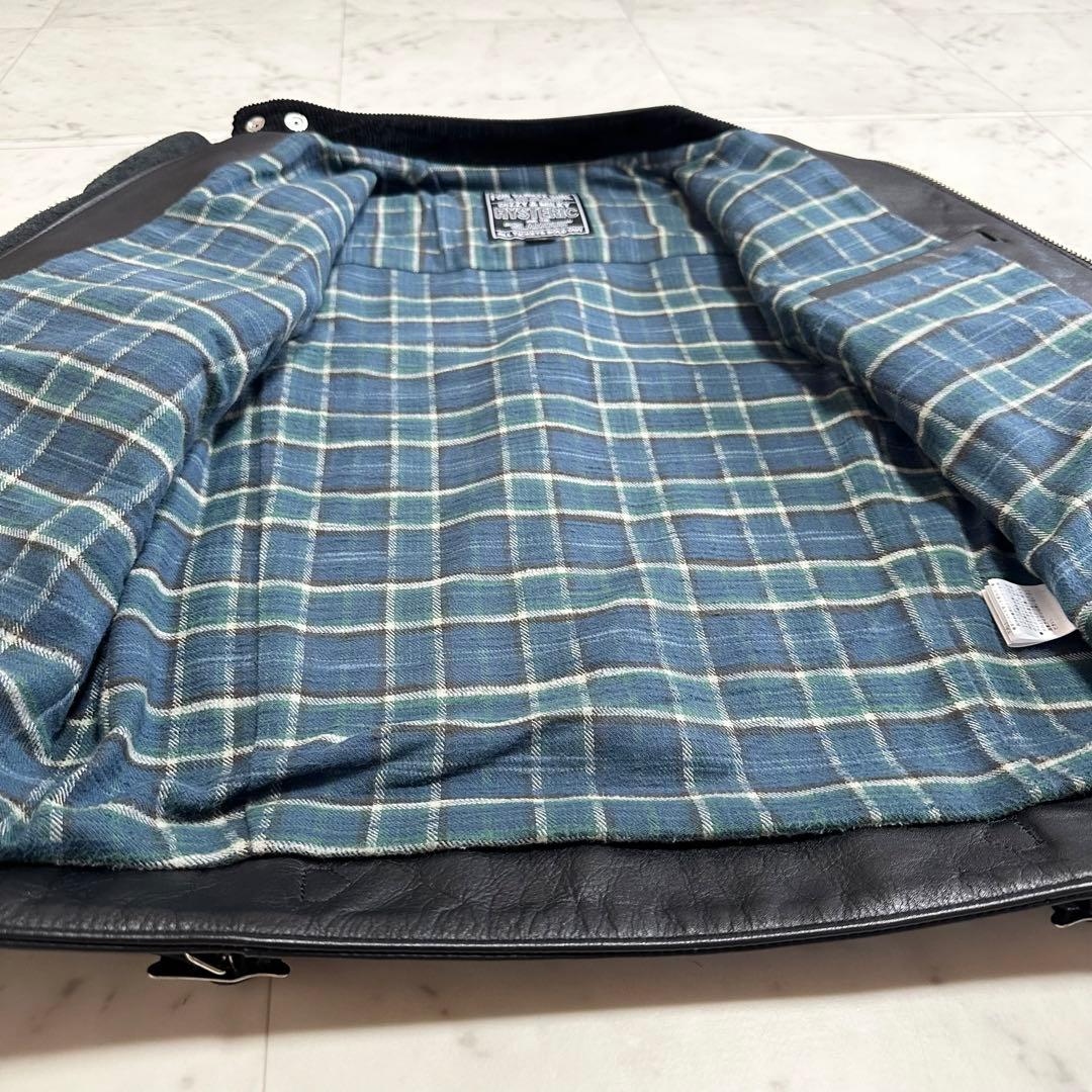 美品 ヒステリックグラマー RAZOR BLADE LOGO ワッペンライダース