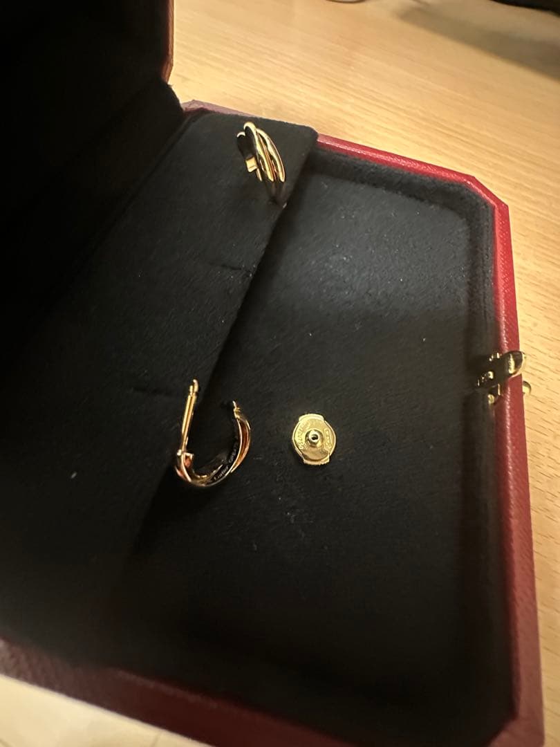 Cartier 18金ゴールド フープピアス