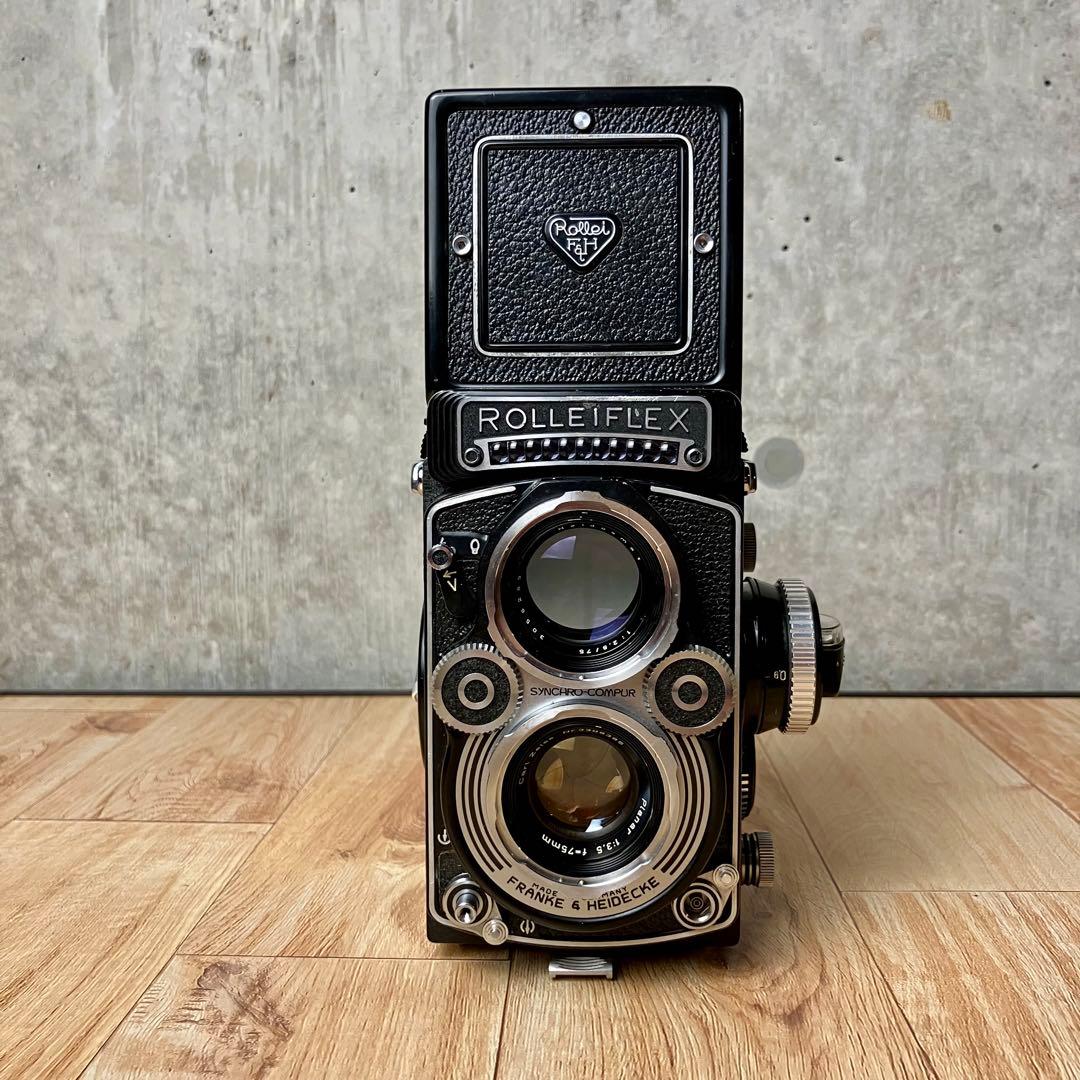 RolleiFlex 3.5F Planar 75mm 【実働なジャンク品】