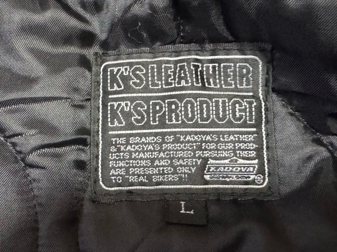KADOYA ブラック レザー シングルライダース