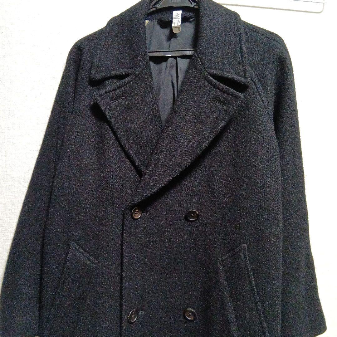 マーガレットハウエル　ハリスツイード　チェスターコート　黒　ロング