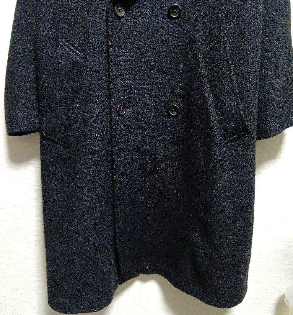 マーガレットハウエル　ハリスツイード　チェスターコート　黒　ロング