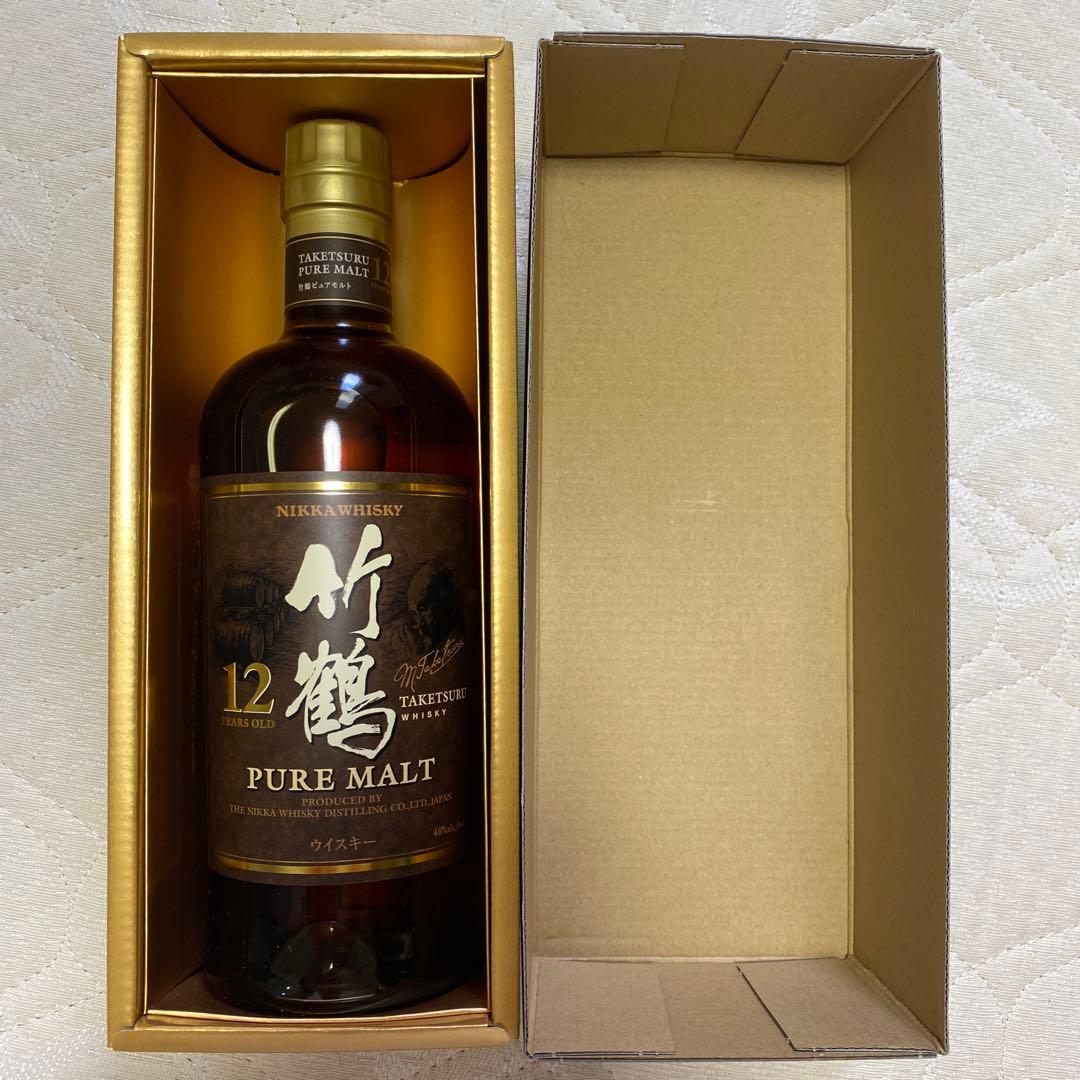 竹鶴 12年 ピュアモルトウイスキー 700ml 箱付き