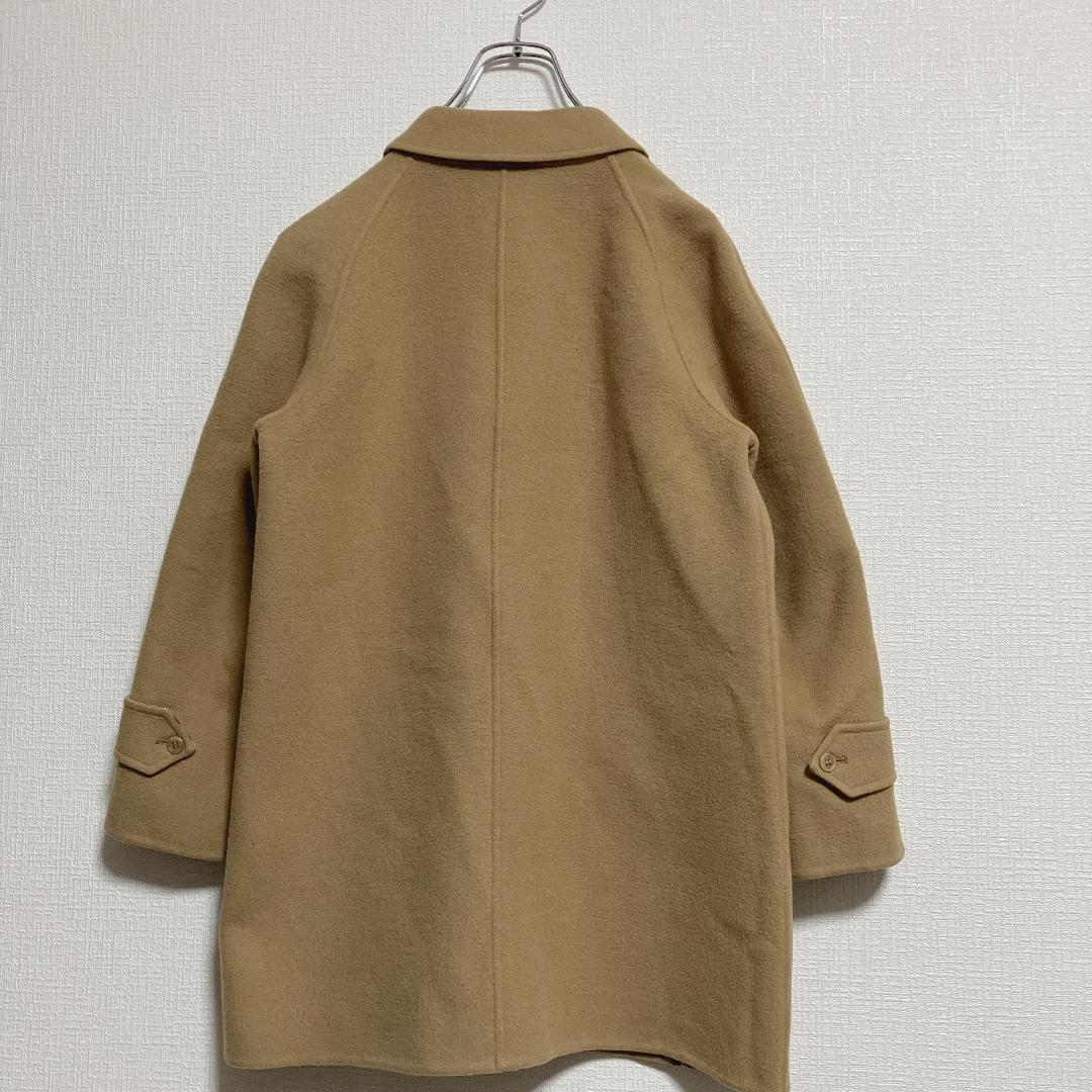 90sバーバリーBurberrys'ノバチェックリバーシブルウールミドルコートM