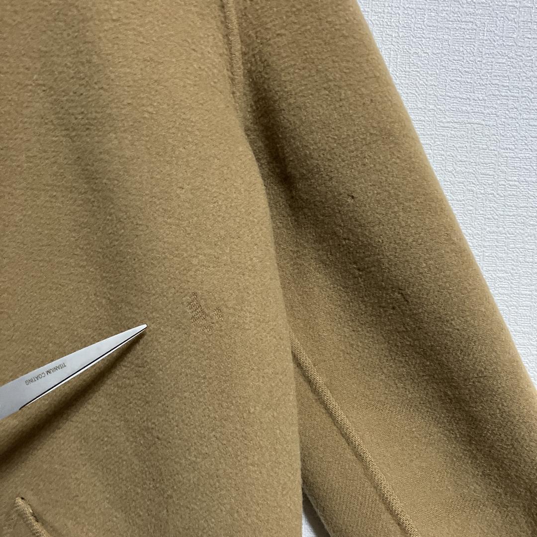 90sバーバリーBurberrys'ノバチェックリバーシブルウールミドルコートM