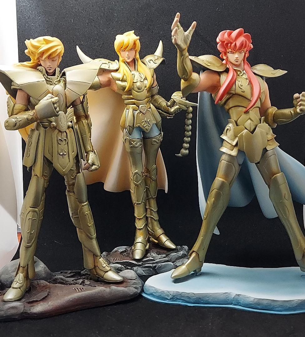 聖闘士星矢 ガレージキット 完成品 3体 フィギュア 聖闘士聖衣神話