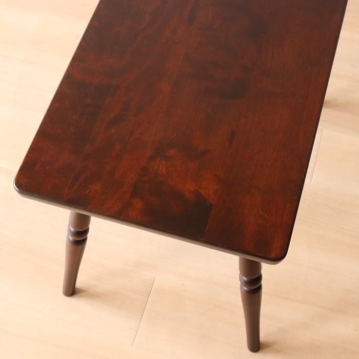 アンティーク 北海道民芸家具 サイドテーブル 机 木製 樺材