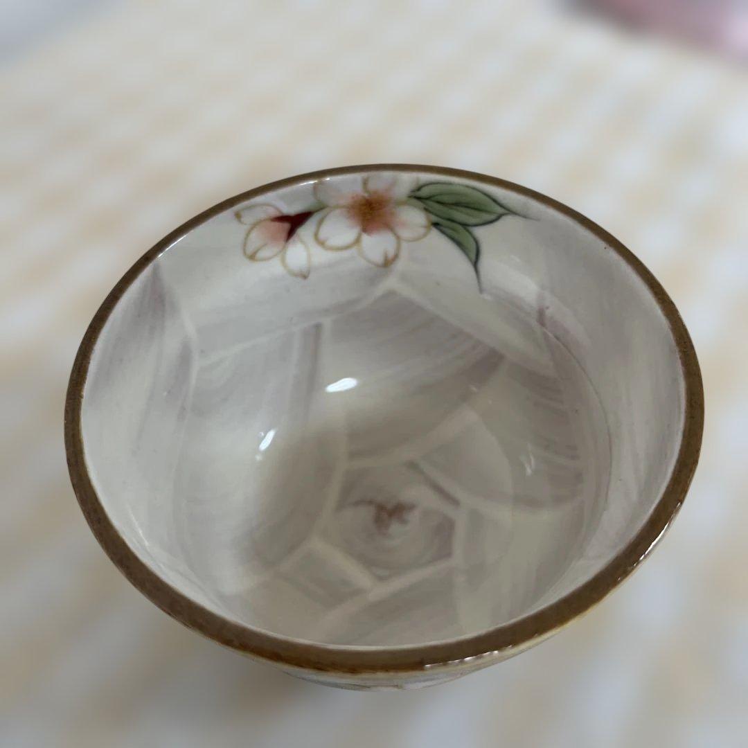 京焼 陶葊 陶あん 色絵付け 湯呑み 4客セット