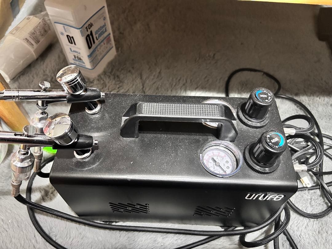 エアーコンプレッサーエアブラシ塗装ブースお得セット