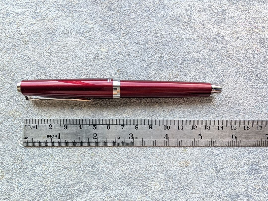 パイロット万年筆　エラボー　金属軸（赤）SM