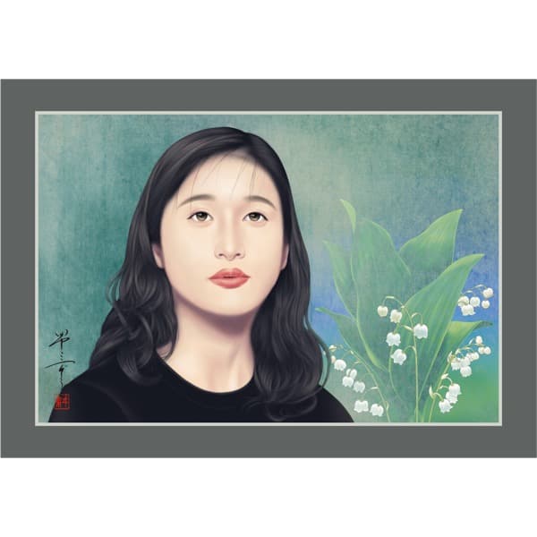 すずらん（美人画・A2サイズ）